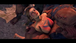 Lara croft monster porn
