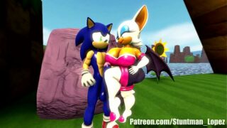 Rouge the bat in sonic the hedgehog 1