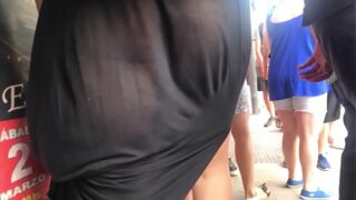 Transparent black dress