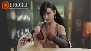 Tifa Lockhart Fantasy   Threesome at a Private Party (3D Hentai Uncensored)